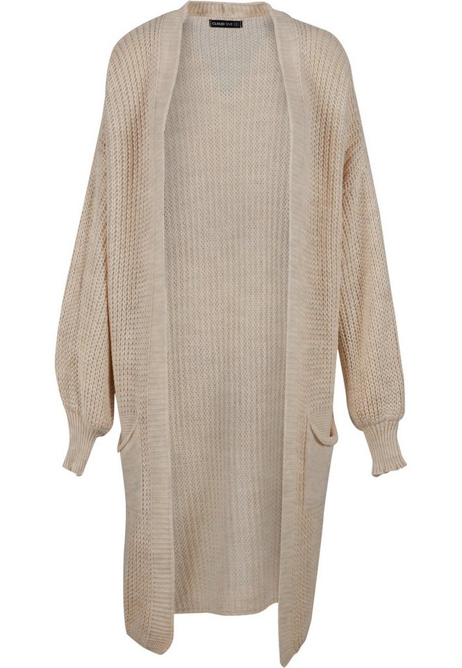 CLOUD 5IVE Cardigan CLOUD 5IVE Cloud 5ive Longform Knit Cardigan with 2-Pockets (1-tlg) von CLOUD 5IVE
