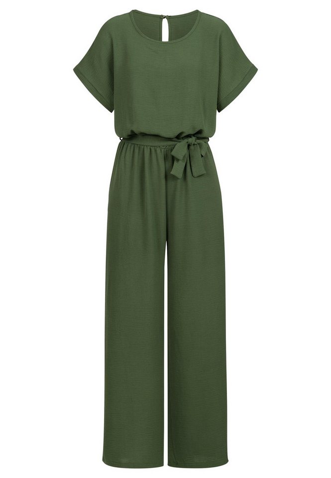 CLOUD 5IVE Jumpsuit CLOUD 5IVE Jumpsuit with tie belt and back slit (1-tlg) von CLOUD 5IVE