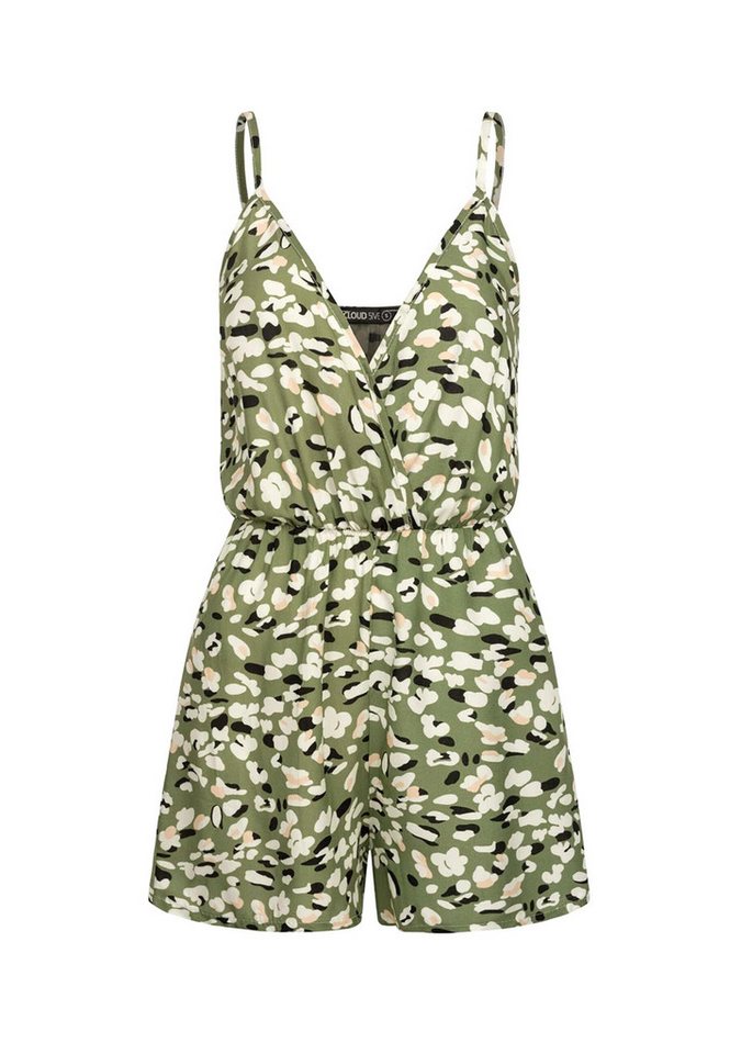 CLOUD 5IVE Jumpsuit CLOUD 5IVE Viskose Jumpsuit mit Animal Print und Wickeloptik (1-tlg) von CLOUD 5IVE