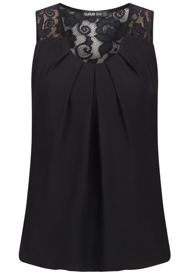 CLOUD 5IVE Klassische Bluse CLOUD 5IVE Damen Cloud5ive Damen Chiffon Top mit Spitzendetails CLOUD 5IVE Klassische Bluse CLOUD 5IVE Damen Cloud5ive Damen Chiffon Top mit Spitzendetails von CLOUD 5IVE