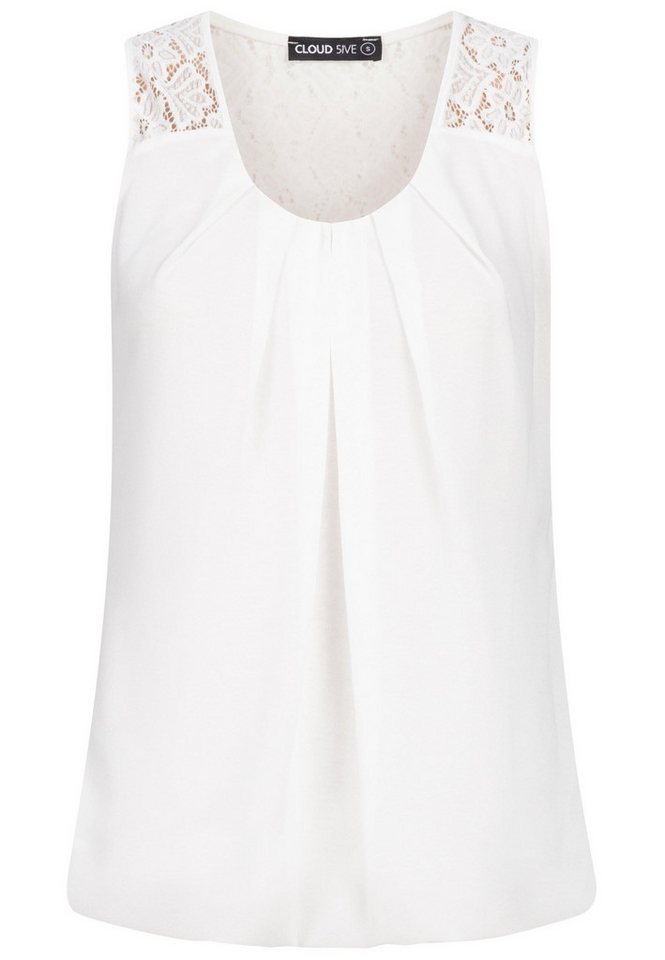 CLOUD 5IVE Klassische Bluse CLOUD 5IVE Damen Cloud5ive Damen Chiffon Top mit Spitzendetails CLOUD 5IVE Klassische Bluse CLOUD 5IVE Damen Cloud5ive Damen Chiffon Top mit Spitzendetails von CLOUD 5IVE