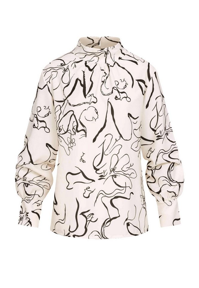 CLOUD 5IVE Longsleeve CLOUD 5IVE Langarm Choker Bluse mit Grafik Print (1-tlg) von CLOUD 5IVE