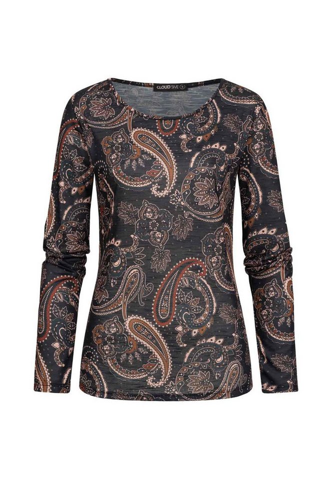 CLOUD 5IVE Longsleeve CLOUD 5IVE Langarm Shirt Longsleeve mit Paisley Print (1-tlg) von CLOUD 5IVE