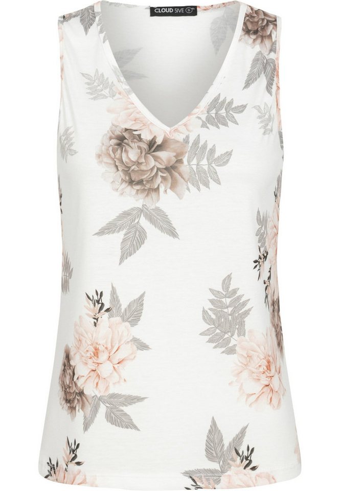 CLOUD 5IVE Muskelshirt CLOUD 5IVE Cloud5ive Damen Top mit All Over Blumen Print (1-tlg) von CLOUD 5IVE