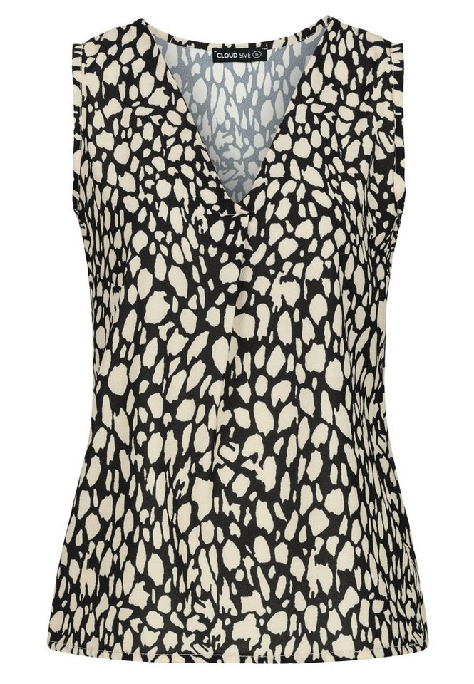 CLOUD 5IVE Muskelshirt CLOUD 5IVE V-Neck Top with aop animal print (1-tlg) von CLOUD 5IVE