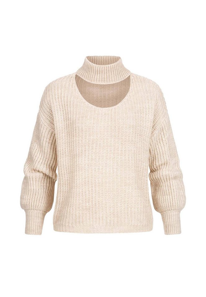 CLOUD 5IVE Rundhalspullover CLOUD 5IVE Pullover mit Stehrollkragen und V-Ausschnitt (1-tlg) von CLOUD 5IVE