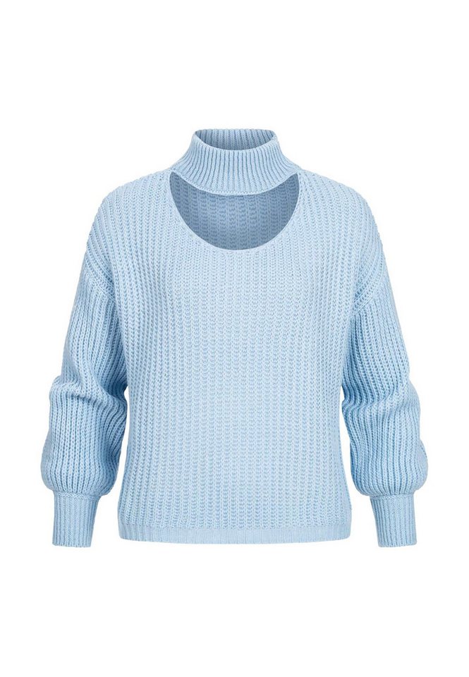 CLOUD 5IVE Rundhalspullover CLOUD 5IVE Pullover mit Stehrollkragen und V-Ausschnitt (1-tlg) von CLOUD 5IVE