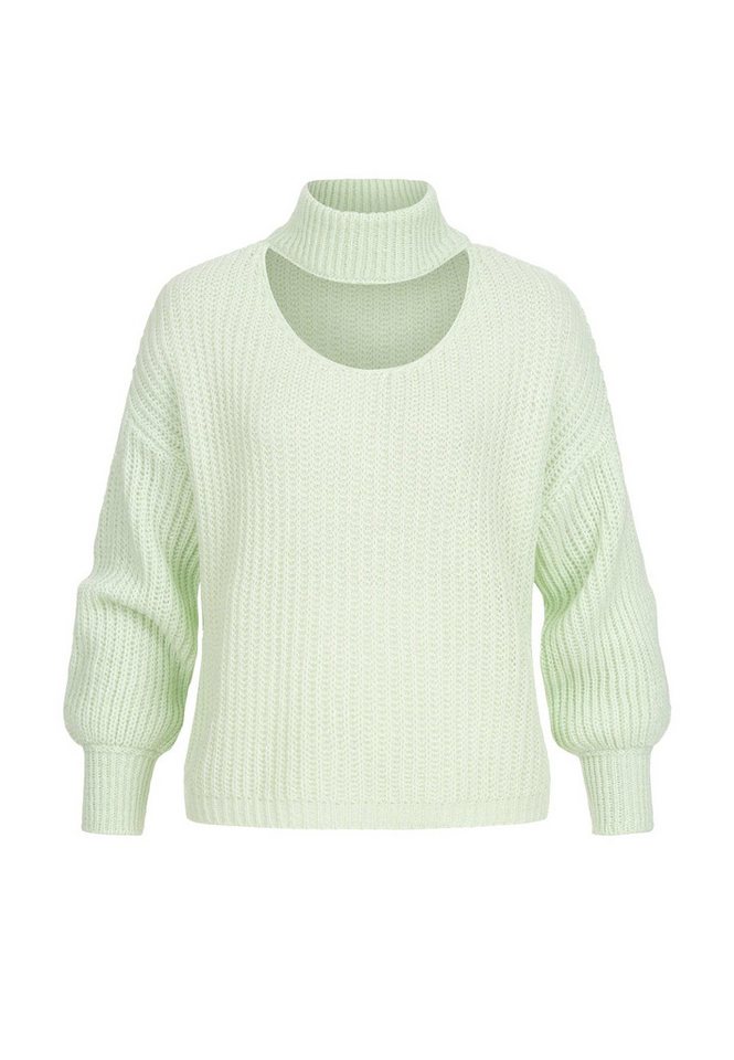 CLOUD 5IVE Rundhalspullover CLOUD 5IVE Pullover mit Stehrollkragen und V-Ausschnitt (1-tlg) von CLOUD 5IVE