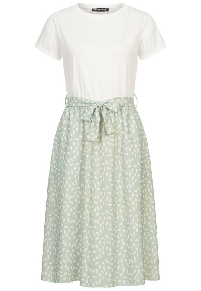 CLOUD 5IVE Shirtkleid CLOUD 5IVE Kleid 2-Pockets und Bindegürtel (1-tlg) von CLOUD 5IVE
