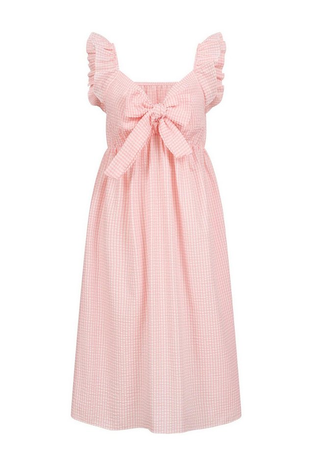 CLOUD 5IVE Shirtkleid CLOUD 5IVE Kleid mit Rüschen und Schleife vorn (1-tlg) von CLOUD 5IVE