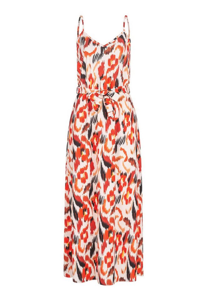 CLOUD 5IVE Shirtkleid CLOUD 5IVE Maxi-Kleid mit V-Neck und Bindegürtel (1-tlg) von CLOUD 5IVE