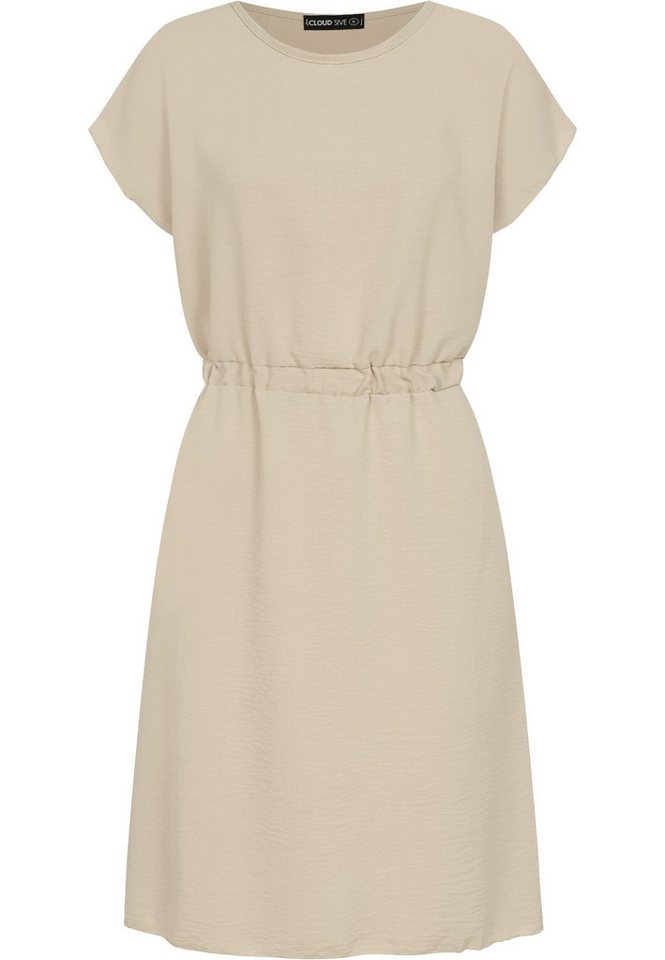 CLOUD 5IVE Shirtkleid CLOUD 5IVE Musselin T-Shirt-Kleid mit elastischem Taillenbund (1-tlg) von CLOUD 5IVE