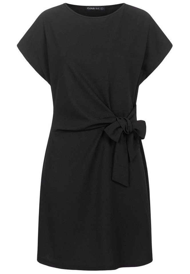 CLOUD 5IVE Shirtkleid CLOUD 5IVE T-Shirt-Kleid mit integriertem Bindegürtel (1-tlg) von CLOUD 5IVE