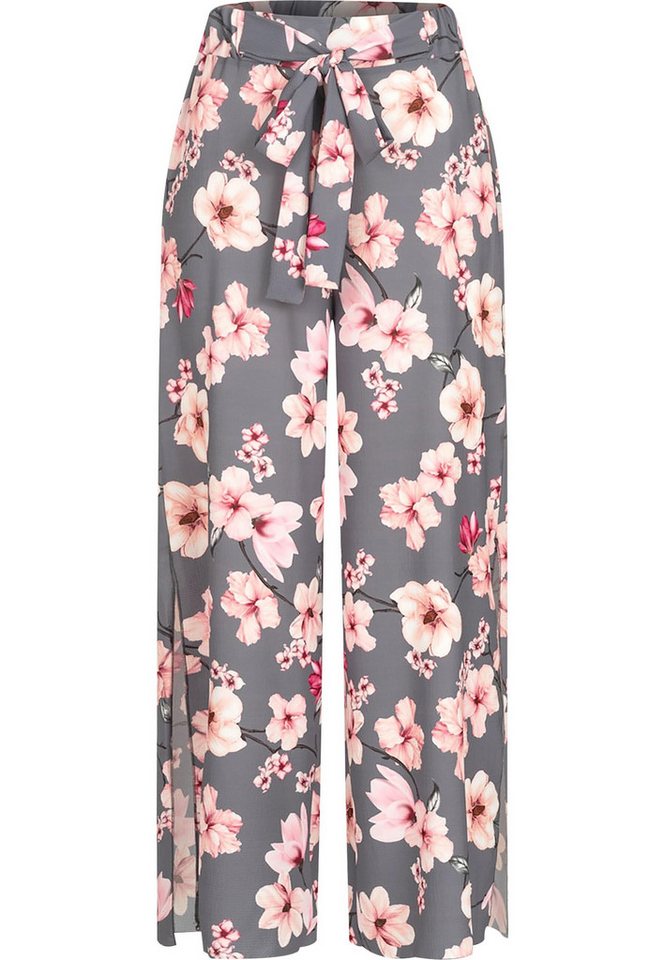 CLOUD 5IVE Stoffhose CLOUD 5IVE High-Waist Sommerhose mit Blumen Print (1-tlg) von CLOUD 5IVE