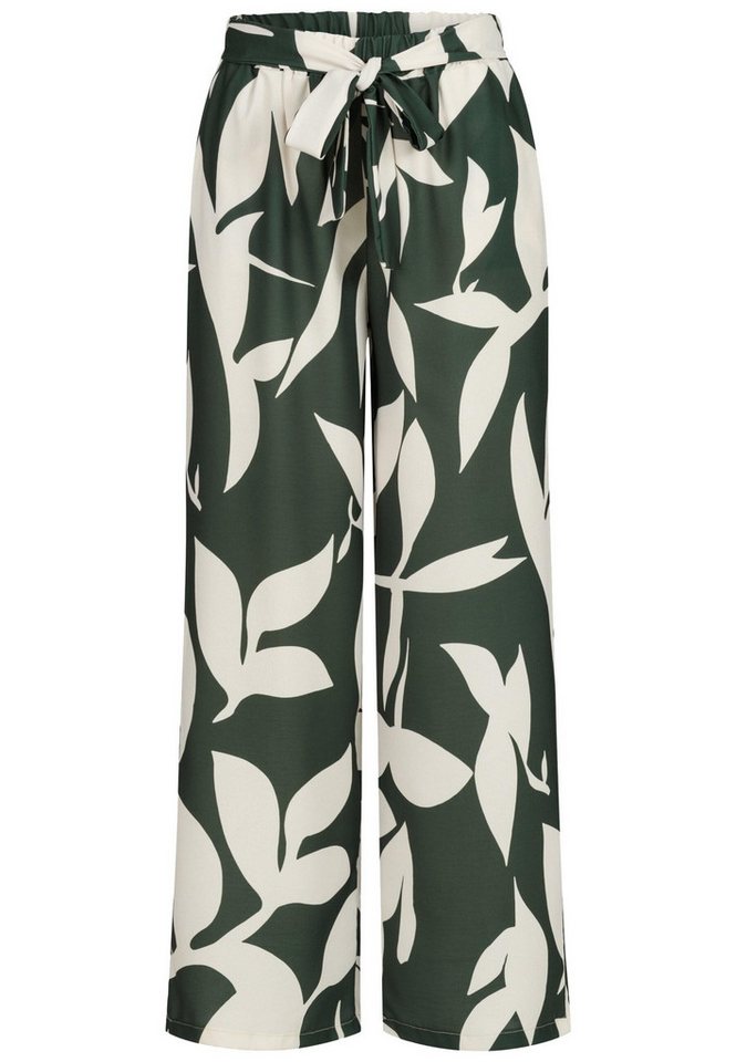 CLOUD 5IVE Stoffhose CLOUD 5IVE Pants with floral aop and tie belt (1-tlg) von CLOUD 5IVE