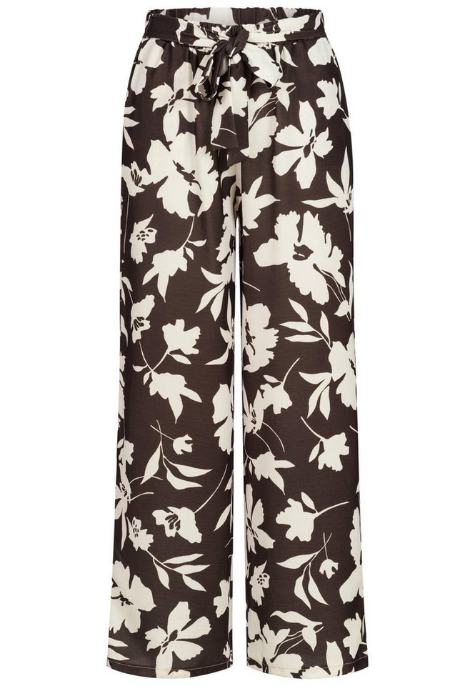 CLOUD 5IVE Stoffhose CLOUD 5IVE Pants with tie belt and aop flower print (1-tlg) von CLOUD 5IVE