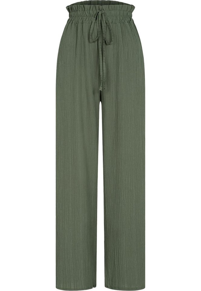 CLOUD 5IVE Stoffhose CLOUD 5IVE Sommer Hose mit weitem Beinschnitt und Strukturstoff (1-tlg) von CLOUD 5IVE