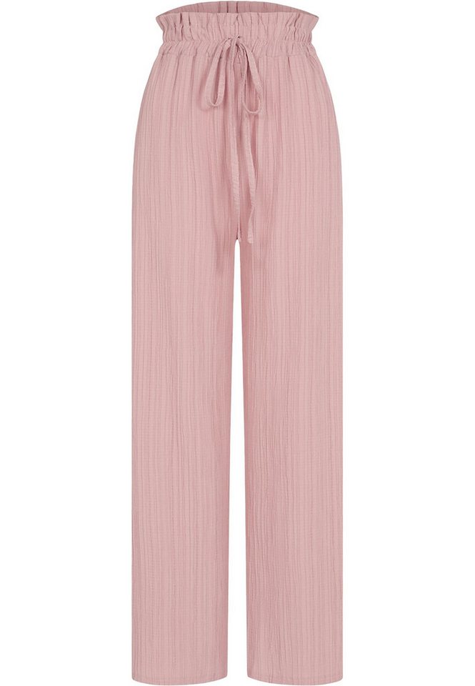 CLOUD 5IVE Stoffhose CLOUD 5IVE Sommer Hose mit weitem Beinschnitt und Strukturstoff (1-tlg) von CLOUD 5IVE