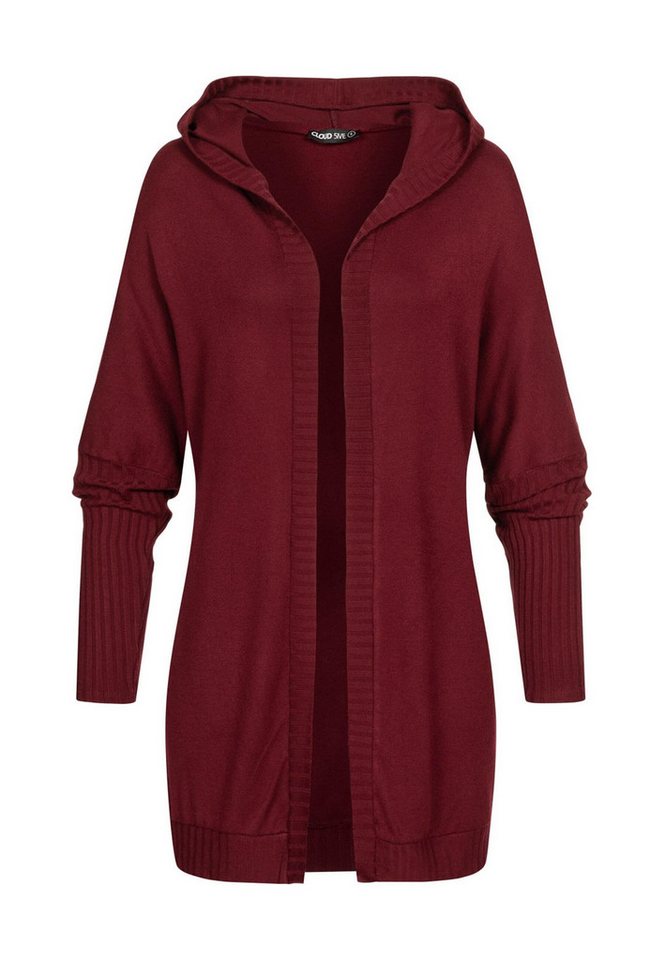 CLOUD 5IVE Strickjacke CLOUD 5IVE Cardigan mit offenem Schnitt und Kapuze (1-tlg) von CLOUD 5IVE