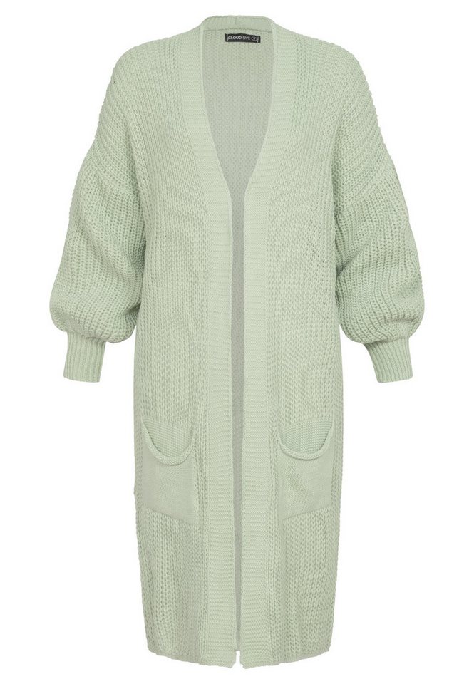 CLOUD 5IVE Strickjacke CLOUD 5IVE Cloud 5ive Longform Knit Cardigan with 2-Pockets (1-tlg) von CLOUD 5IVE