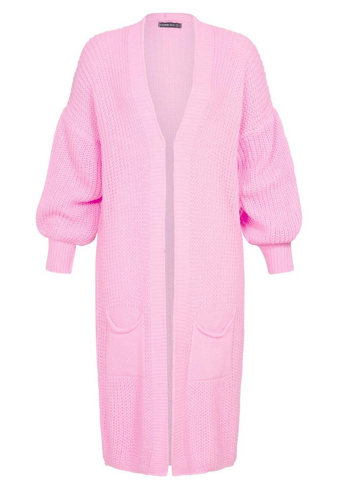 CLOUD 5IVE Strickjacke CLOUD 5IVE Cloud 5ive Longform Knit Cardigan with 2-Pockets (1-tlg) von CLOUD 5IVE