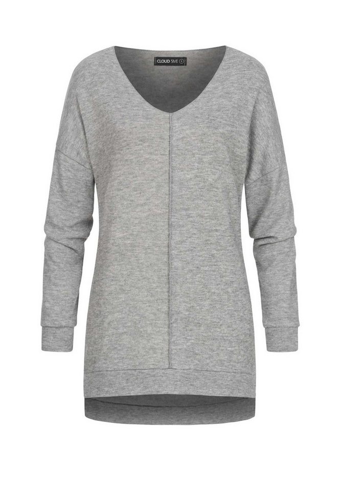 CLOUD 5IVE Sweater CLOUD 5IVE Oversized Sweater V-Neck Pullover von CLOUD 5IVE