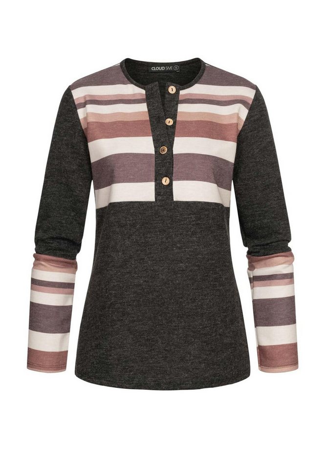 CLOUD 5IVE Sweater CLOUD 5IVE Sweater mit Knopfleiste von CLOUD 5IVE