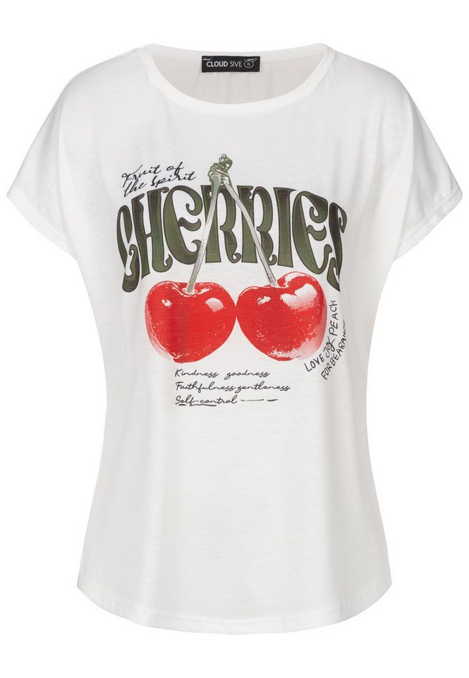 CLOUD 5IVE T-Shirt CLOUD 5IVE T-Shirt Cherries Print (1-tlg) von CLOUD 5IVE