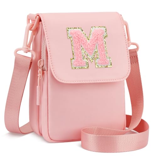 CLOUDWINGS Kleine Brieftasche, personalisierbares Anfangsgeschenk, Pink, Größe M: von CLOUDWINGS