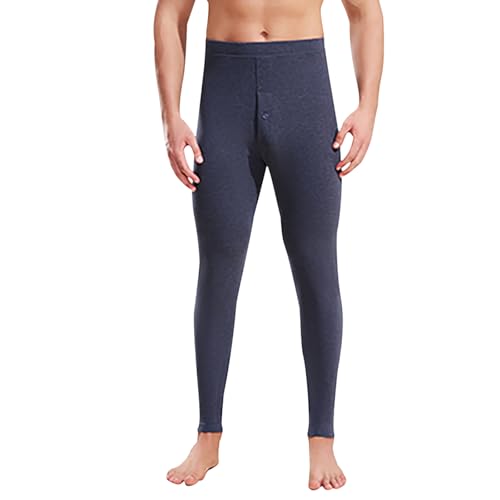 CLOUSPO Lange Unterhosen Herren mit Eingriff Thermounterwäsche Winter Bequeme Warme Unterhosen Männer lang Thermohose Leggings Thermo skiunterwäsche von CLOUSPO