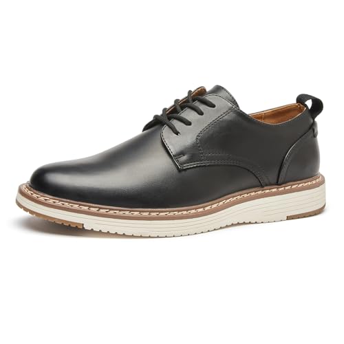 CLOWSE Herren Freizeitschuhe Oxford Schuhe Mode Business formelle Schuhe Bequeme Arbeit Büro Schuhe, Schwarz, 41 EU von CLOWSE