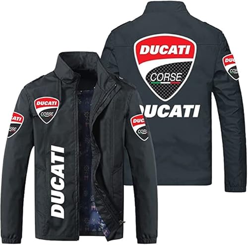 CLOZAM Herren Jacke für Ducati Leichtes Zip Sweatshirt Frühling/Herbst Langarm Freizeitmantel Tops-B||4XL CLOZAM Herren Jacke für Ducati Leichtes Zip Sweatshirt Frühling/Herbst Langarm Freizeitmantel Tops-B||4XL von CLOZAM