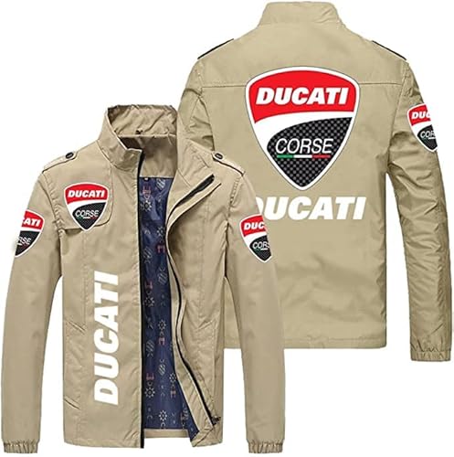 CLOZAM Herren Jacke für Ducati Leichtes Zip Sweatshirt Frühling/Herbst Langarm Freizeitmantel Tops-D||2XL CLOZAM Herren Jacke für Ducati Leichtes Zip Sweatshirt Frühling/Herbst Langarm Freizeitmantel Tops-D||2XL von CLOZAM