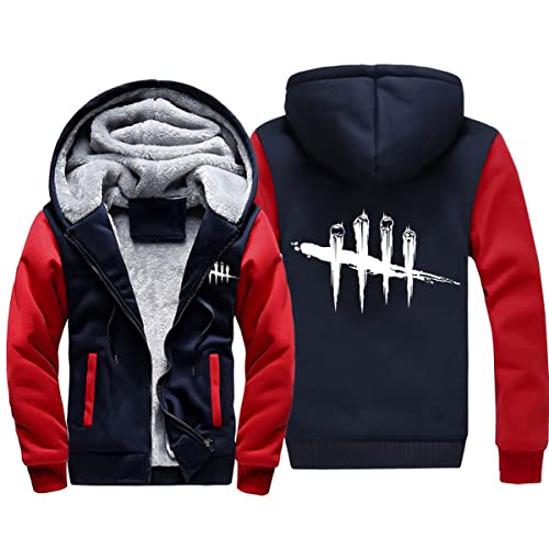 Herren Kapuzenpullover Jacke Pullover für Dead Daylight Camouflage Hoodie Casual Sweatshirt Warm Hooded Jacket Stitching Long Sleeve Zip Tops-B||L von CLOZAM