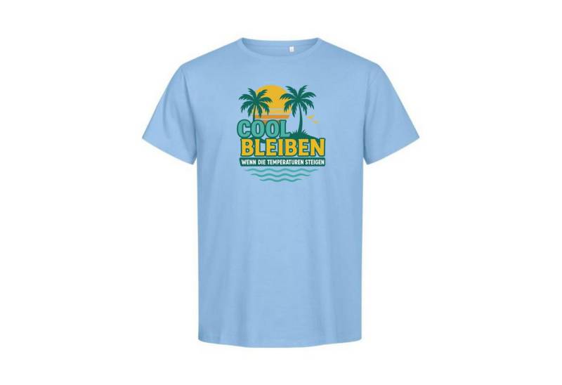CLOZEVER Print-Shirt cool bleiben T-Shirt CLOZEVER Print-Shirt cool bleiben T-Shirt von CLOZEVER