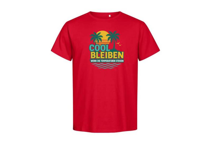 CLOZEVER Print-Shirt cool bleiben T-Shirt CLOZEVER Print-Shirt cool bleiben T-Shirt von CLOZEVER