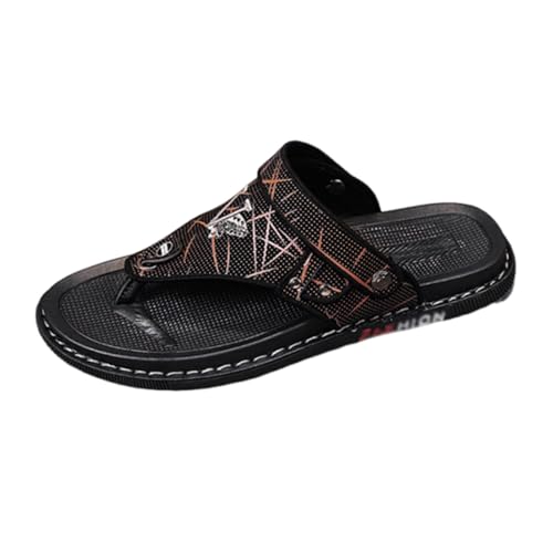 Herren-Outdoor-Flip-Flops, Herren-Strandsandalen Mit Clip-Zehenpartie, Weicher Sohle Und Rutschfester Sohle Mit Fußgewölbeunterstützung, Modische Atmungsaktive Vielseitig Einsetzbare(B,39 EU) von CLSQLXYJZC