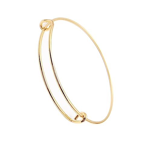 CLSSLVVBN Erweiterbares Armband Armband Drahtrohling Einfacher Stil Modeschmuck Körperschmuck Romantisches hübsches Geschenk für Frauen, 18 Karat Gold von CLSSLVVBN
