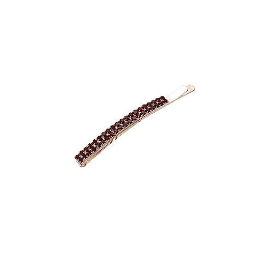 CLSSLVVBN Für Bobby Pins Strass Kristall Einfaches Design Haarnadeln Modische Haarspange Frisur OrnamenteWunderbares Geschenk für Frauen Mädchen, Dunkelrot von CLSSLVVBN