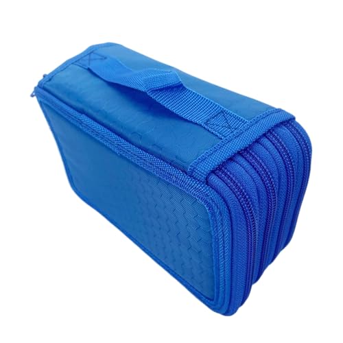 CLSSLVVBN Große Schreibwaren Bleistiftboxen, 4 Boxen, für Mädchen, Stifte, handliche Künstlerbedarfsartikel, Schreibwaren, Schulbedarfs Organizer, Blau von CLSSLVVBN