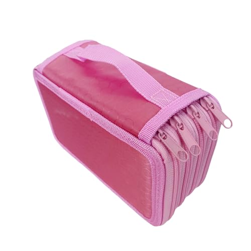 CLSSLVVBN Große Schreibwaren Bleistiftboxen, 4 Boxen, für Mädchen, Stifte, handliche Künstlerbedarfsartikel, Schreibwaren, Schulbedarfs Organizer, Rosa von CLSSLVVBN