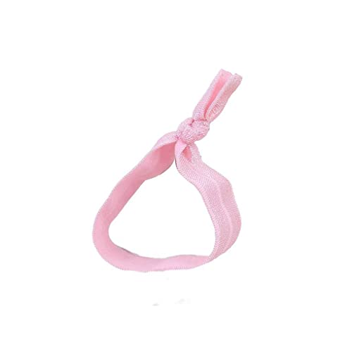 CLSSLVVBN Haarring, hochelastisch, dehnbar, Ornamente, ohne Haken, bunte Haargummis für Damen, Mädchen, Accessoires, mehrfarbig, Hell Pink von CLSSLVVBN