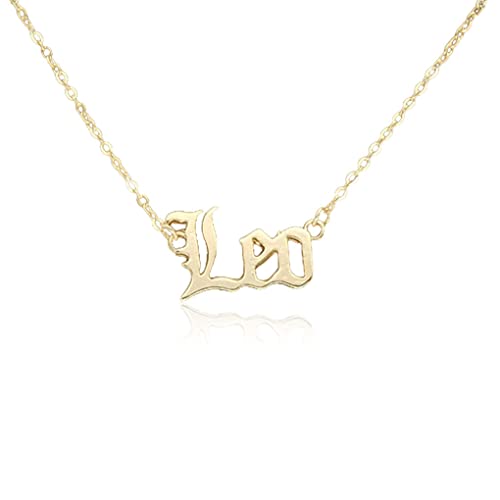 CLSSLVVBN Klassische Zwölf Sternzeichen Charm Konstellationen Freundschaftskette DIY Zarter Charm Anhänger für Liebhaber Festival Geschenke, Löwe Gold von CLSSLVVBN