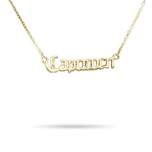 CLSSLVVBN Klassische Zwölf Sternzeichen Charm Konstellationen Freundschaftskette DIY Zarter Charm Anhänger für Liebhaber Festival Geschenke, Steinbock Gold von CLSSLVVBN