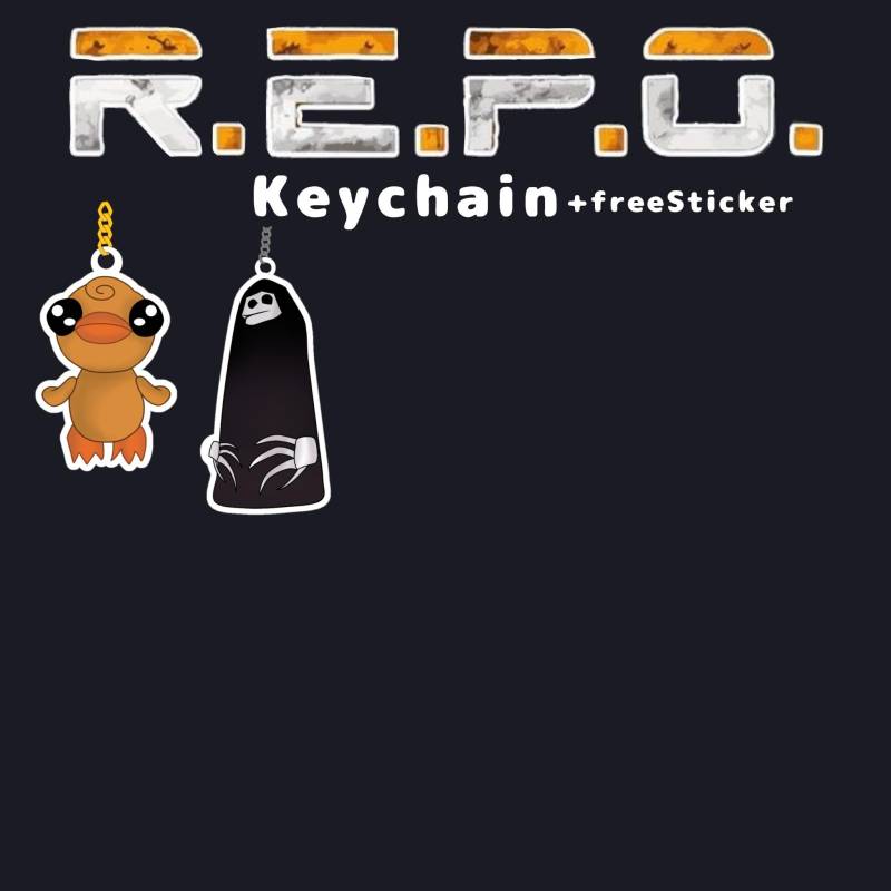 R.e.p.o Keychains +Free Sticker von CLSweetCraft