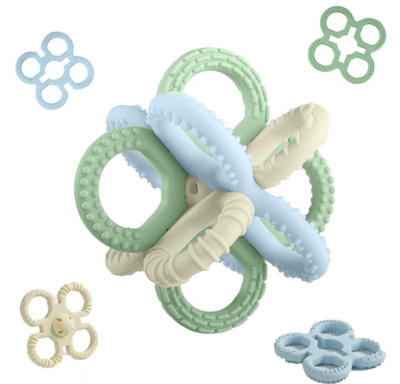 CLTYQ Beißring Beißring Spielzeug für Babys, Zahnungshilfe Spielzeug für Neugeborene, (1-tlg), ab 3 bis 18 Monaten,aus Silikonbeißringen,Geburtsgeschenk von CLTYQ