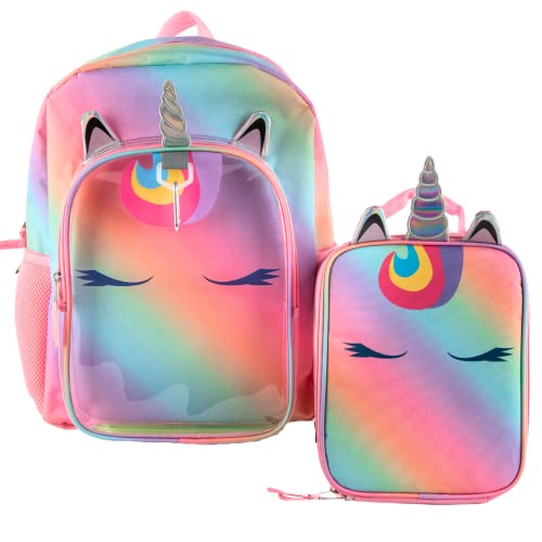 CLUB LIBBY LU Ombre Einhorn-Rucksack mit Lunchbox-Set für Mädchen, 3-teiliges Vorteilspaket, 40,6 cm, farblos, Ombré-Einhorn CLUB LIBBY LU Ombre Einhorn-Rucksack mit Lunchbox-Set für Mädchen, 3-teiliges Vorteilspaket, 40,6 cm, farblos, Ombré-Einhorn von CLUB LIBBY LU