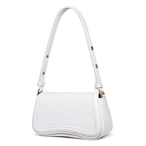 CLUCI Handtasche Damen, Klein Umhängetasche für Damen aus PU Leder, Modische Schultertasche mit verstellbarem,Beige von CLUCI