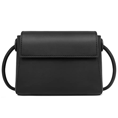 CLUCI Umhängetasche Damen Leder Handy Schultertasche Leichte Mode Reise Designer Mit Verstellbar Schultergurt Schwarz von CLUCI