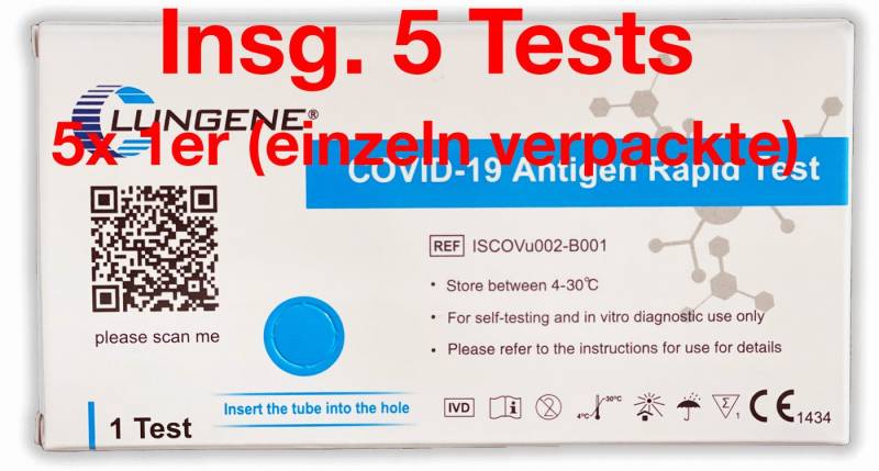 CLUNGENE PSA-Schnelltest Clungene® LAIEN 1er Antigen Test - COVID-19 Schnelltest (Nasal Swab) - von CLUNGENE